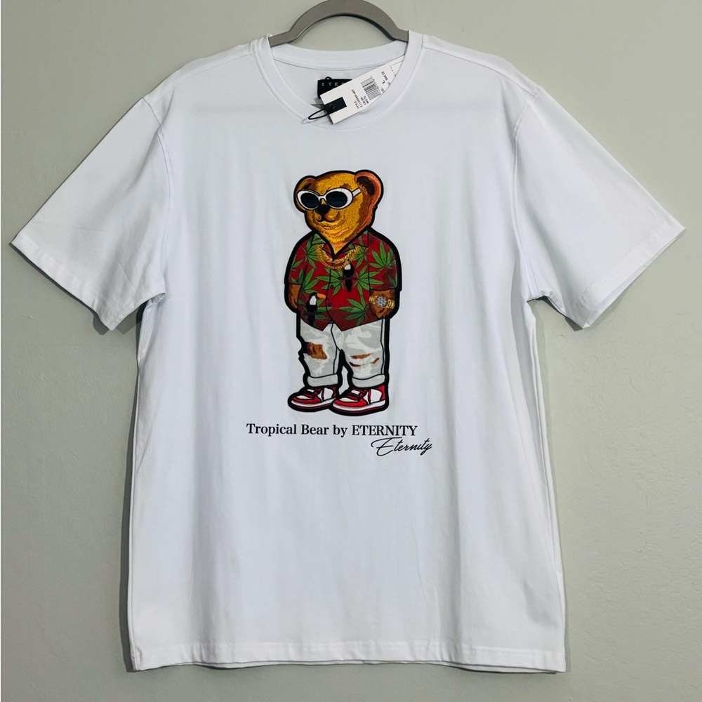 Eternity BC/AD Tropical Bear unisex tee L NWT
